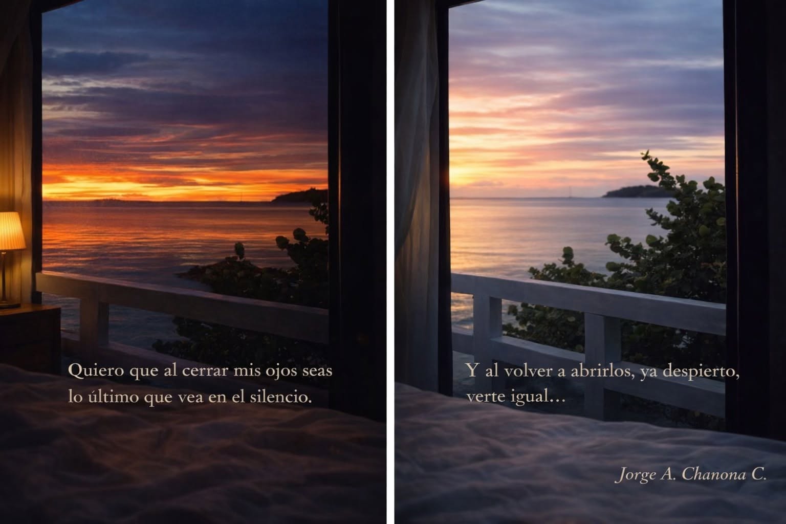 Poesía al cerrar mis ojos